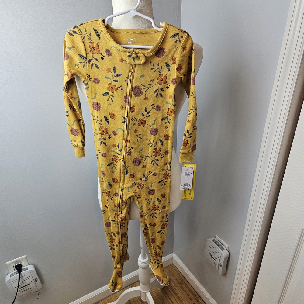 Carter's Yellow Floral Kids Pajamas